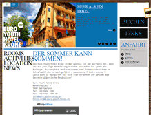 Tablet Screenshot of euro-youth-hotel.at